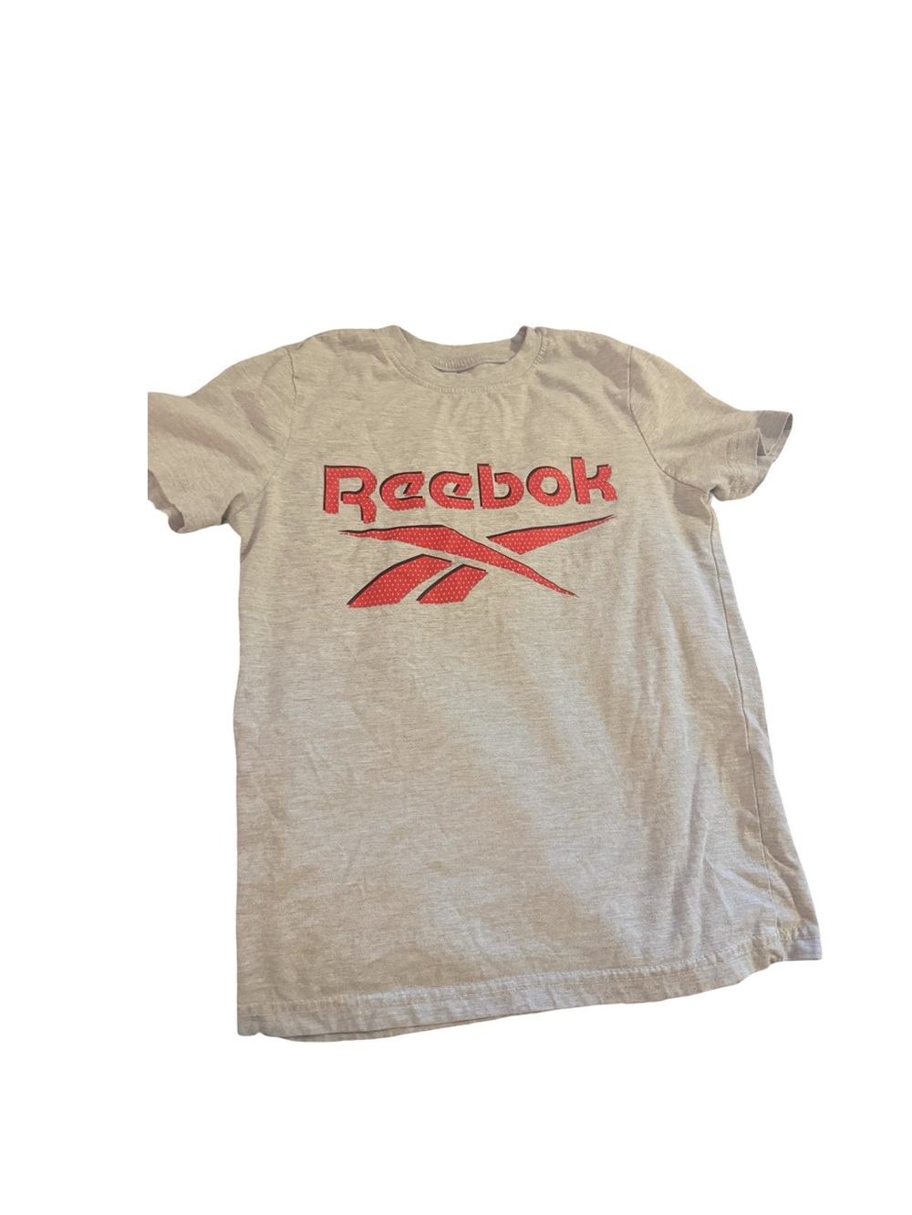 Reebok Crew Neck T-Shirt in Light Gray